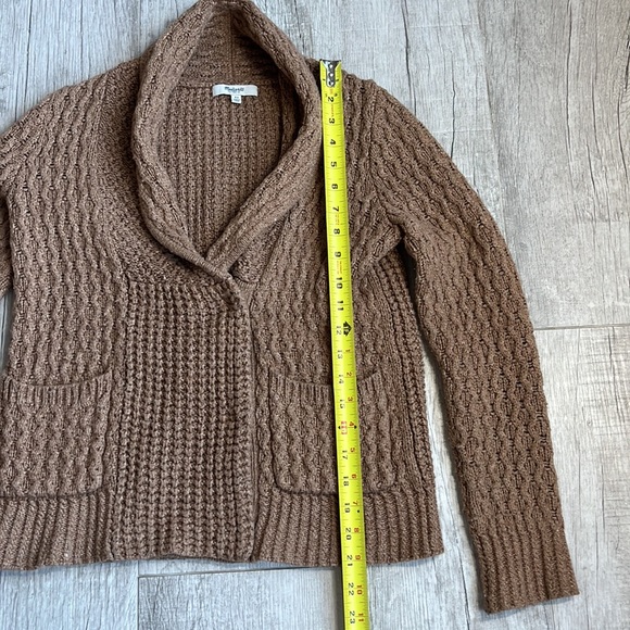 Madewell Womens Sweater X Small Brown Knit Casual‎ Career Cardigan - Picture 4 of 9